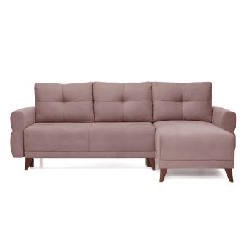 Colțar Extensibil LARIN, cu ladă de depozitare, șezlong interschimbabil, 235x90x100 cm - Outlet