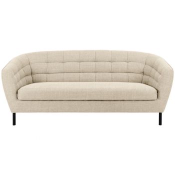 CANAPEA CU 3 LOCURI textil crem CANAPEA CU 3 LOCURI textil crem
