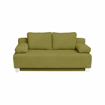 Canapea YASMIN II extensibila, 3 locuri, cu arcuri si lada depozitare, verde deschis, 190x100x90 cm