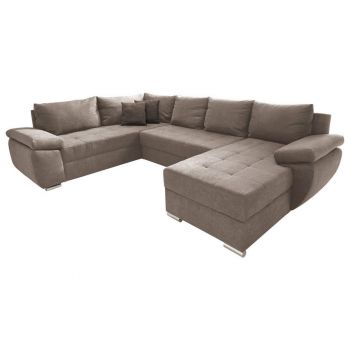 COLȚAR ÎN FORMĂ DE U textil taupe