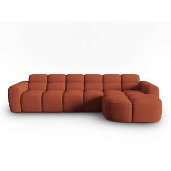 Coltar dreapta 4 locuri, Lisa-193, Micadoni Home, 310x170x77 cm, tesatura structurata, corai Coltar dreapta 4 locuri, Lisa-193, Micadoni Home, 310x170x77 cm, tesatura structurata, corai