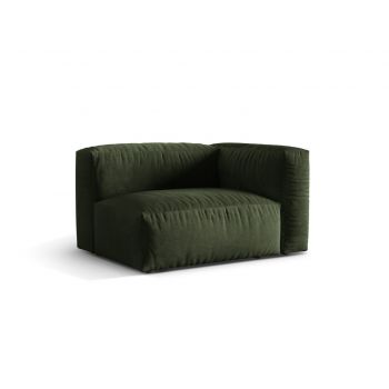 Modul dreapta pentru canapea, 1 loc, Martina-120, Micadoni Home, 121x106x75 cm, catifea, verde
