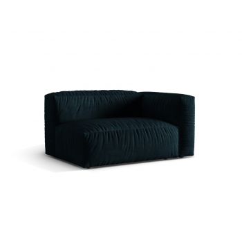 Modul dreapta pentru canapea, 1 loc, Martina-120, Micadoni Home, 160x106x75 cm, catifea, petrol inchis