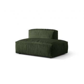 Modul dreapta pentru canapea, 2 locuri, Martina-120, Micadoni Home, 133x106x75 cm, catifea, verde
