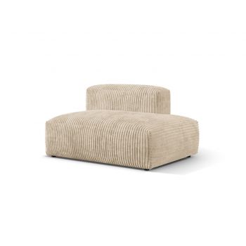 Modul dreapta pentru canapea, 2 locuri, Martina-212, Micadoni Home, 133x106x75 cm, velur, bej deschis