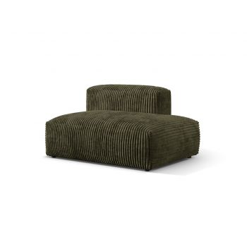 Modul dreapta pentru canapea, 2 locuri, Martina-212, Micadoni Home, 133x106x75 cm, velur, verde muschi