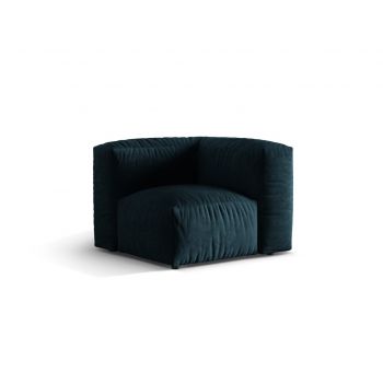Modul pentru canapea, 1 loc, Martina-120, Micadoni Home, 100x100x75 cm, catifea, petrol inchis
