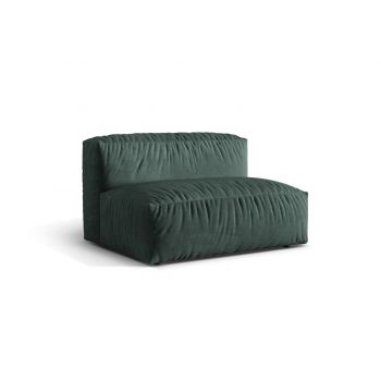 Modul pentru canapea, 1 loc, Martina-120, Micadoni Home, 132x106x75 cm, catifea, petrol