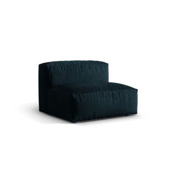 Modul pentru canapea, 1 loc, Martina-120, Micadoni Home, 92x106x75 cm, catifea, petrol inchis