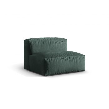 Modul pentru canapea, 1 loc, Martina-120, Micadoni Home, 92x106x75 cm, catifea, petrol