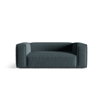 Canapea 2 locuri, Nuria-215, Micadoni Home, 170x110x72 cm, tesatura structurata chenille, petrol inchis