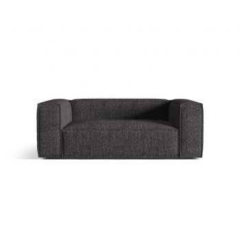 Canapea 2 locuri, Nuria-260, Micadoni Home, 170x110x72 cm, tesatura boucle, antracit