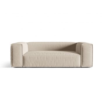 Canapea 3 locuri, Nuria-215, Micadoni Home, 210x110x72 cm, tesatura structurata chenille, bej