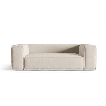 Canapea 3 locuri, Nuria-88, Micadoni Home, 210x110x72 cm, catifea, bej