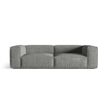 Canapea 4 locuri, Nuria-260, Micadoni Home, 250x110x72 cm, tesatura boucle, grafit