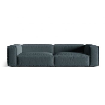 Canapea 5 locuri, Nuria-215, Micadoni Home, 290x110x72 cm, tesatura structurata chenille, petrol inchis