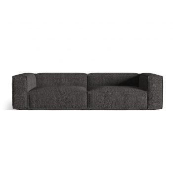 Canapea 5 locuri, Nuria-260, Micadoni Home, 290x110x72 cm, tesatura boucle, antracit