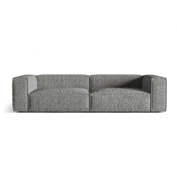 Canapea 5 locuri, Nuria-260, Micadoni Home, 290x110x72 cm, tesatura boucle, grafit