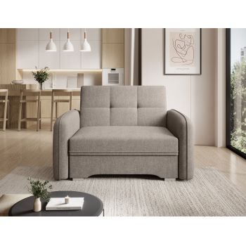 Canapea extensibila 1 loc, ELTAP, Laine, 102x109x84 cm, lemn/poliester, bej
