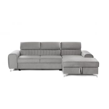 Colțar Extensibil LOFT, cu lada depozitare, tetiere reglabile, 295x170x95 cm Colțar Extensibil LOFT, cu lada depozitare, tetiere reglabile, 295x170x95 cm