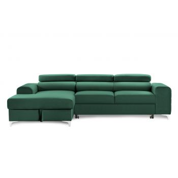 Colțar Extensibil LOFT NEW, cu lada depozitare, tetiere reglabile, 295x170x95 cm