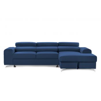 Colțar Extensibil LOFT NEW, cu lada depozitare, tetiere reglabile, 295x170x95 cm