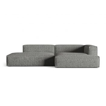 Coltar modular dreapta 4 locuri, Nuria-260, Micadoni Home, 312x147x72 cm, tesatura boucle, grafit