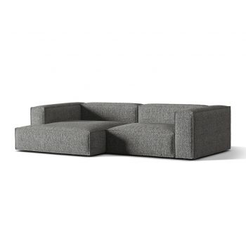 Coltar modular stanga 4 locuri, Nuria-260, Micadoni Home, 292x147x72 cm, tesatura boucle, grafit