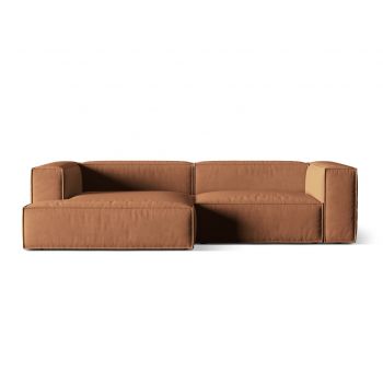 Coltar modular stanga 4 locuri, Nuria-88, Micadoni Home, 292x147x72 cm, catifea, miere