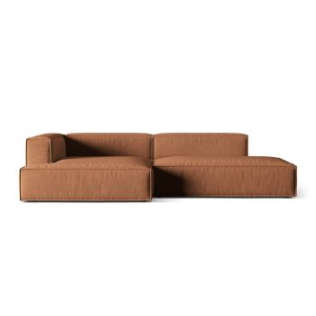 Coltar modular stanga 4 locuri, Nuria-88, Micadoni Home, 312x147x72 cm, catifea, miere