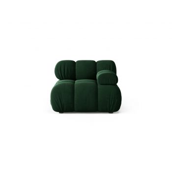 Modul dreapta pentru canapea, 1 loc, Bellis-51, Micadoni Home, 94x94x70 cm, catifea, verde bottle ieftina