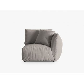 Modul dreapta pentru canapea, 1 loc, Chris-259, Micadoni Home, 110x100x80 cm, tesatura structurata chenille, natural