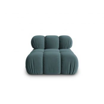 Modul pentru canapea, 1 loc, Bellis-51, Micadoni Home, 94x94x70 cm, catifea, turcoaz