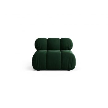 Modul pentru canapea, 1 loc, Bellis-51, Micadoni Home, 94x94x70 cm, catifea, verde bottle ieftina