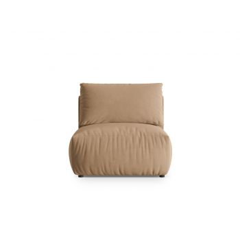 Modul pentru canapea, 1 loc, Chris-184, Micadoni Home, 100x85x80 cm, catifea, bej sand