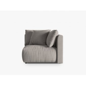 Modul pentru canapea, 1 loc, Chris-259, Micadoni Home, 100x100x80 cm, tesatura structurata chenille, natural
