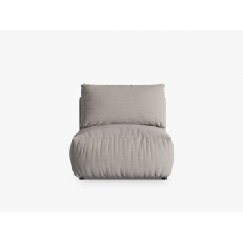 Modul pentru canapea, 1 loc, Chris-259, Micadoni Home, 100x85x80 cm, tesatura structurata chenille, natural