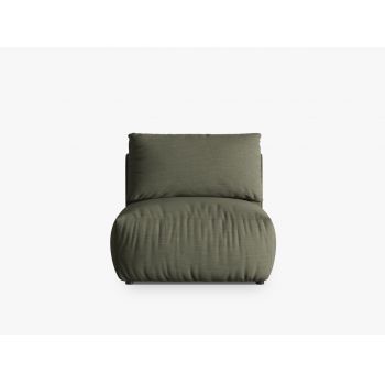 Modul pentru canapea, 1 loc, Chris-259, Micadoni Home, 100x85x80 cm, tesatura structurata chenille, verde deschis