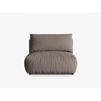 Modul pentru canapea, 1 loc, Chris-259, Micadoni Home, 105x100x80 cm, tesatura structurata chenille, bej sand