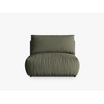 Modul pentru canapea, 1 loc, Chris-259, Micadoni Home, 105x100x80 cm, tesatura structurata chenille, verde deschis