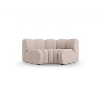 Modul pentru canapea, 1 loc, Lupine-140, Micadoni Home, 185x95x70 cm, tesatura chenille din poliester, bej