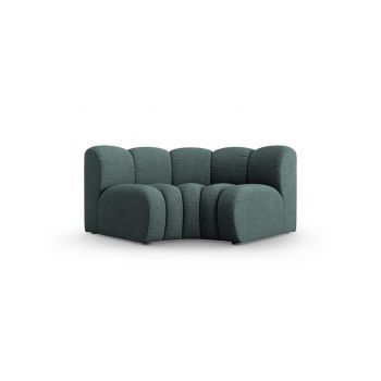 Modul pentru canapea, 1 loc, Lupine-140, Micadoni Home, 185x95x70 cm, tesatura chenille din poliester, petrol