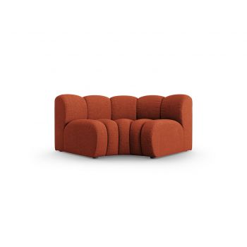 Modul pentru canapea, 1 loc, Lupine-140, Micadoni Home, 185x95x70 cm, tesatura chenille din poliester, teracota