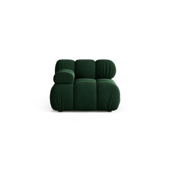 Modul stanga pentru canapea, 1 loc, Bellis-51, Micadoni Home, 94x94x70 cm, catifea, verde bottle ieftina