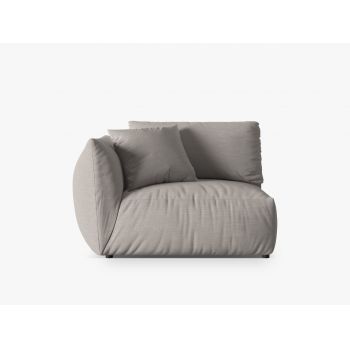 Modul stanga pentru canapea, 1 loc, Chris-259, Micadoni Home, 130x100x80 cm, tesatura structurata chenille, natural