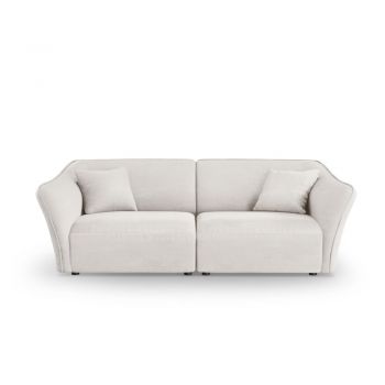 Canapea albă cu tapițerie din țesătură bouclé 206 cm Tokyo – Cosmopolitan Design Canapea albă cu tapițerie din țesătură bouclé 206 cm Tokyo – Cosmopolitan Design