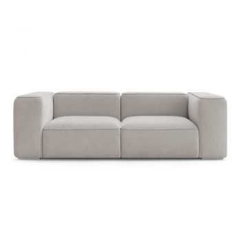 Canapea gri deschis 255 cm Zephyr – Bobochic Paris