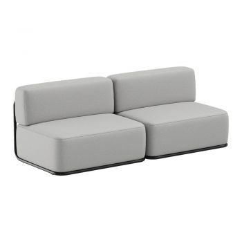 Canapea modulară de grădină gri deschis 204 cm Straw – Sit Sit