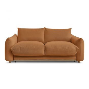 Canapea portocalie extensibilă 214 cm Ernest – Bobochic Paris