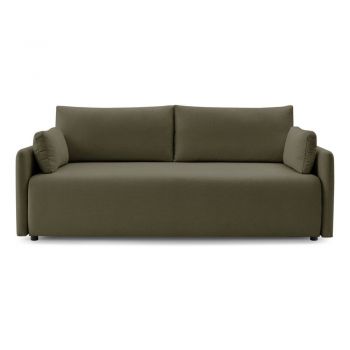 Canapea verde extensibilă 211 cm Marcel – Bobochic Paris